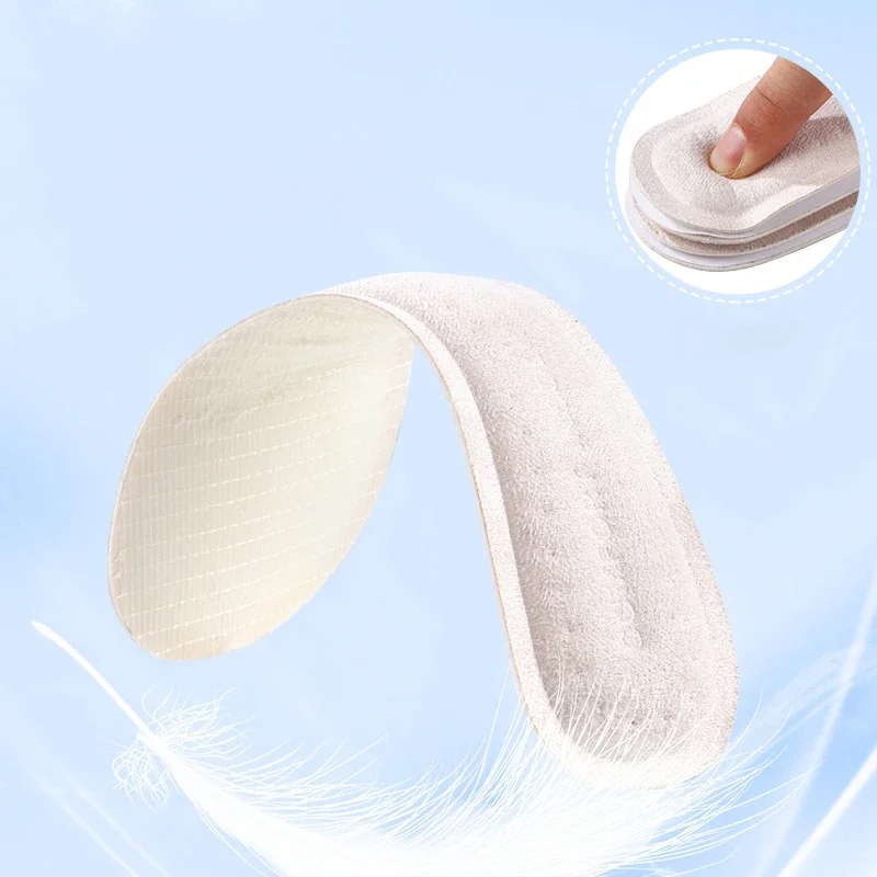 Self-adhesive Insoles for Women High-heeled Sandals Comfort Sweat-absorbent Shoe Sole Anti-Slip Memory Foam Seven-point Shoe Pad