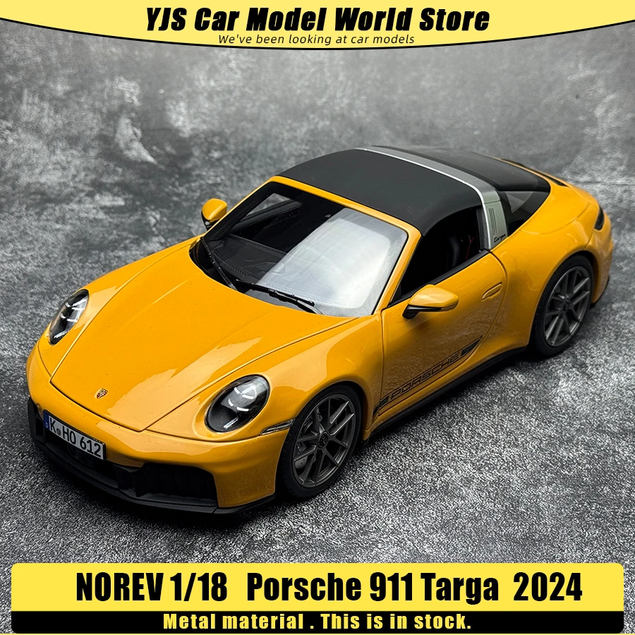 NOREV 1:18 2024 model Porsche 911 964 Carrera Targa 4 GTS Metallic material automotive model static display piece collection