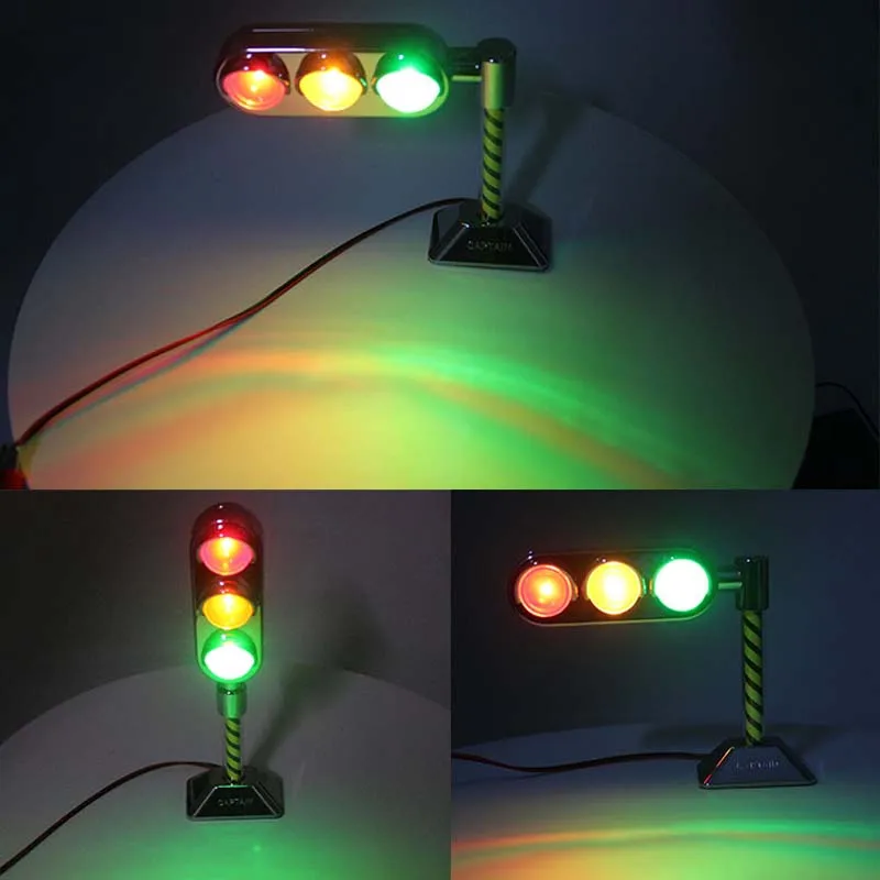 Mini Traffic Light LED Car Interior Decorative Lights 3-light 3-color Signal Lamp Universal for Car Home Office Bar Room Decor