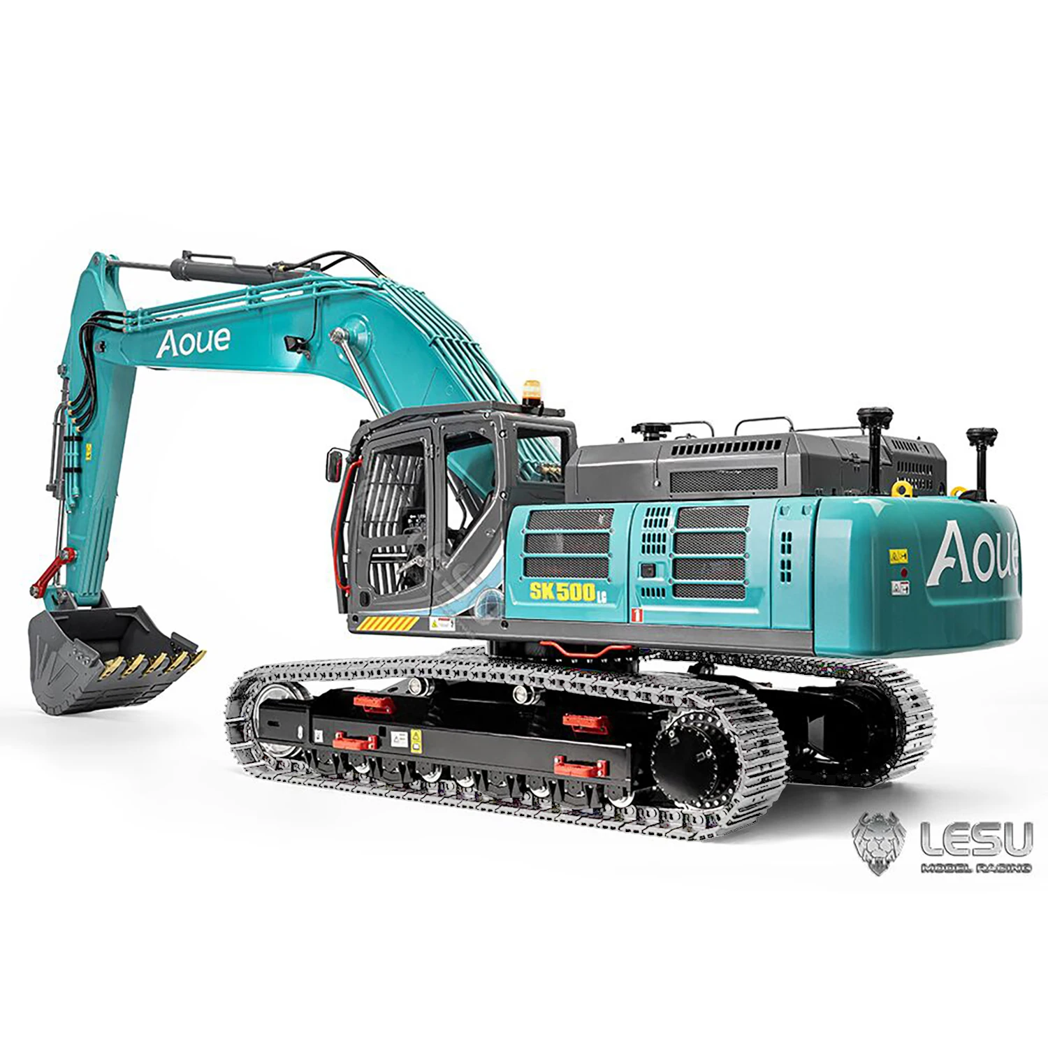 New 1/14 LESU SK500LC Hydraulic RC Excavator Metal Digger Painted Finished Remote Control Model Light System Outdoor for Boys