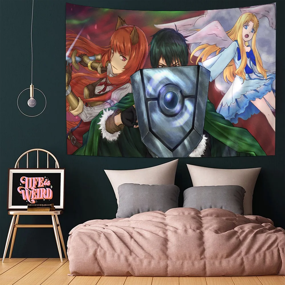 

The Rising of the Shield Hero Chart Tapestry Art Science Fiction Room Home Decor Cheap Hippie Wall Hanging