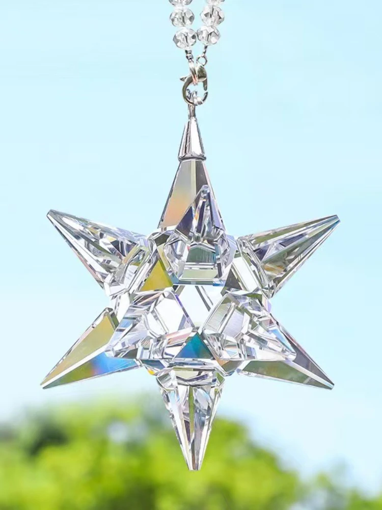 Car Hanging Meteor Hammer Car Pendant Crystal Car Pendant Car Accessories Creative Star Hanging Decoration Dashboard Accessories