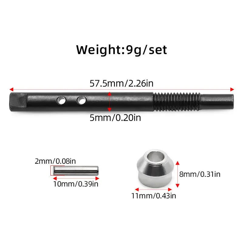 Slipper Shaft Input Shaft and Bearing Adapter 6893 for TRAXXAS Slash 4X4 Rustler Stampede Upgrade Parts Accessories