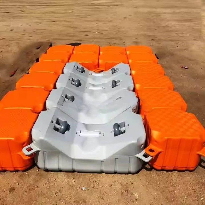 Nouveau produit : Pont flottant en plastique gris pour jet ski, avec rouleaux de fixation, pour bateaux, lacs et mers