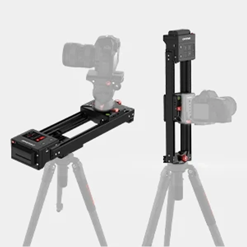 IFOOTAGE Shark Slider Nano Bundle, 16.6inch 2 Axis Motorized Camera Slider, APP/IPS Touch Screen Control, Mini Slider Dolly Rail