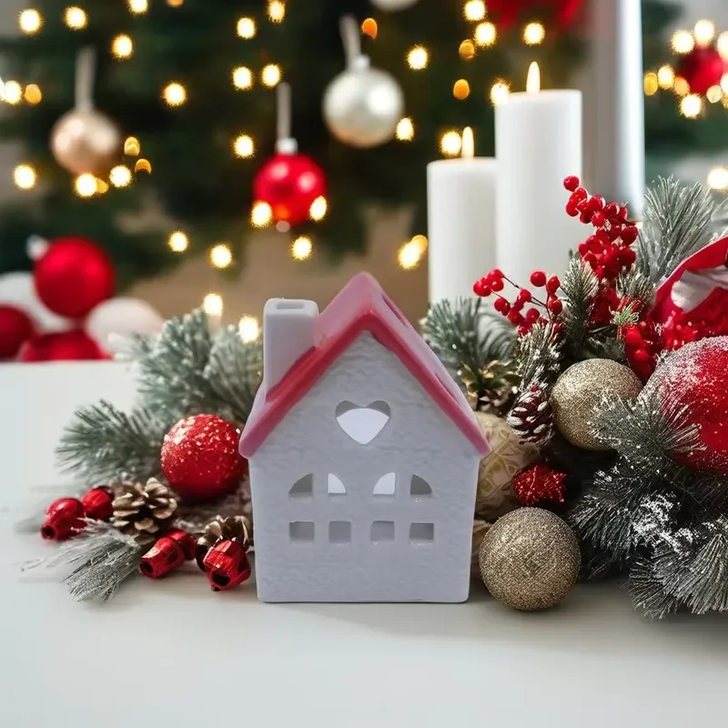 Modern Ceramic Vase For Home Decor Autumn Winter Seasonal Ornament Living Room Table Centerpiece Minimalist Style Decoration