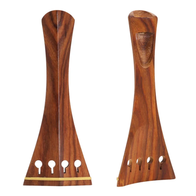 

ABUE-3Pcs 4/4 Violin Kit Full Size Violin Accessories Rosewood Violin Peg Tailpiece Chin Rest End Pin (4/4)