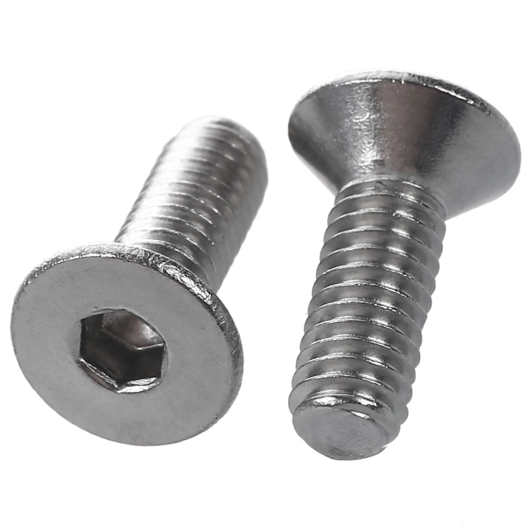 -[33A Tvdae] 100 Pcs Stainless Steel Countersunk Screws, Hexagon Socket Hex Key Bolts X 12Mm