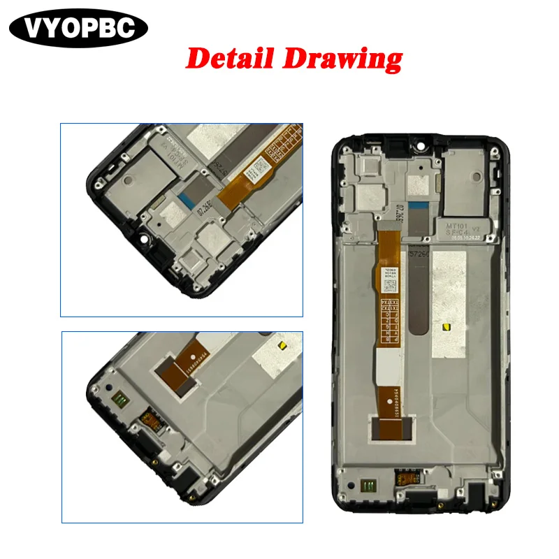 For VIVO Y72 5G Original LCD Display With Frame Panel Digitizer Assembly Repair Replacement Parts Touch Screen