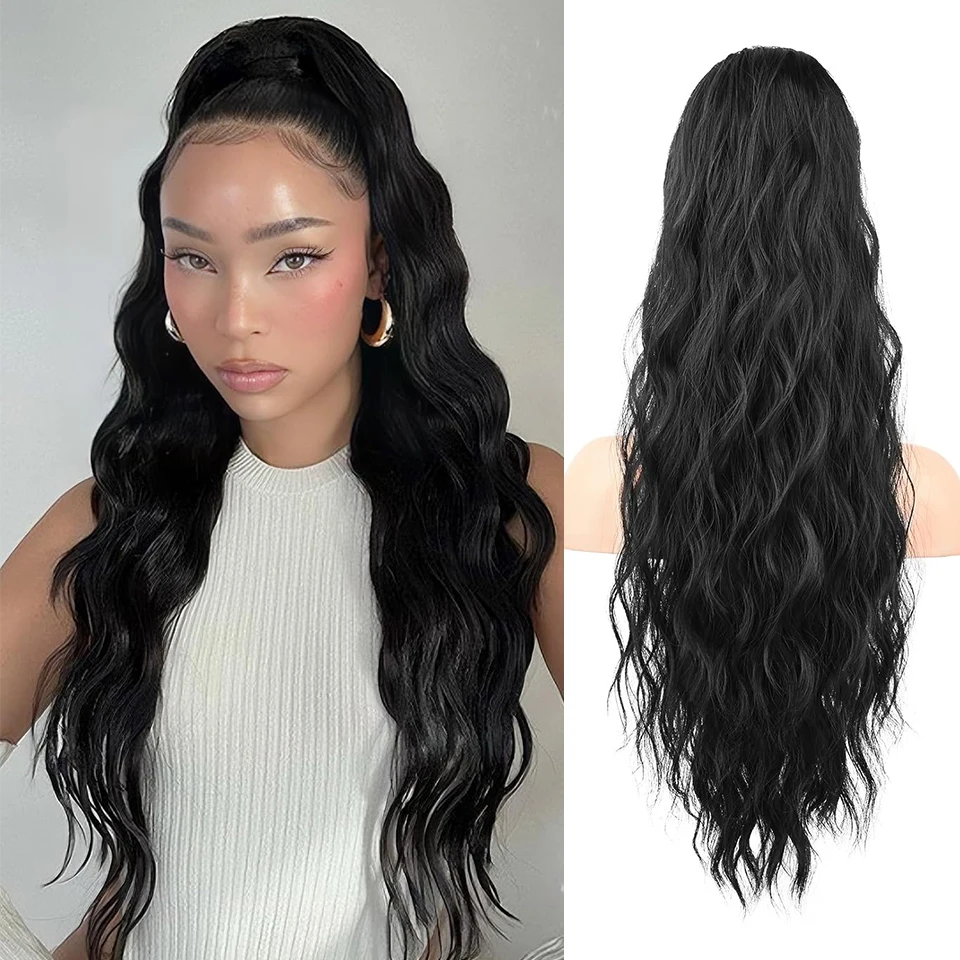 extensao-de-cabelo-rabo-de-cavalo-sintetico-longo-com-ondas-d'agua-para-mulheres-rabo-de-cavalo-alto-natural-com-clipe-aplique-de-cabelo-falso
