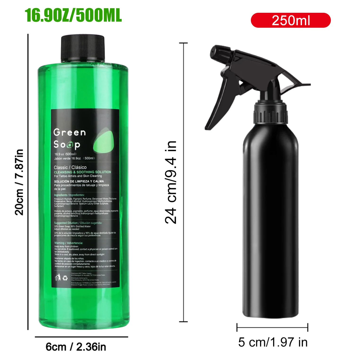 30/250/500ML Tattoo Grüne Seife Hohe Konzentration Original Flüssigkeit Reinigung Flüssigkeit Schaum Reiche Tattoo Reinigung produkte