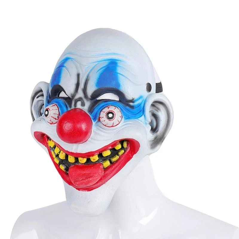 Y5GC Masque blagues effrayantes, Horreur Clown Mask Halloween Props for Adults Kids Cosplay Mask Mask Funny