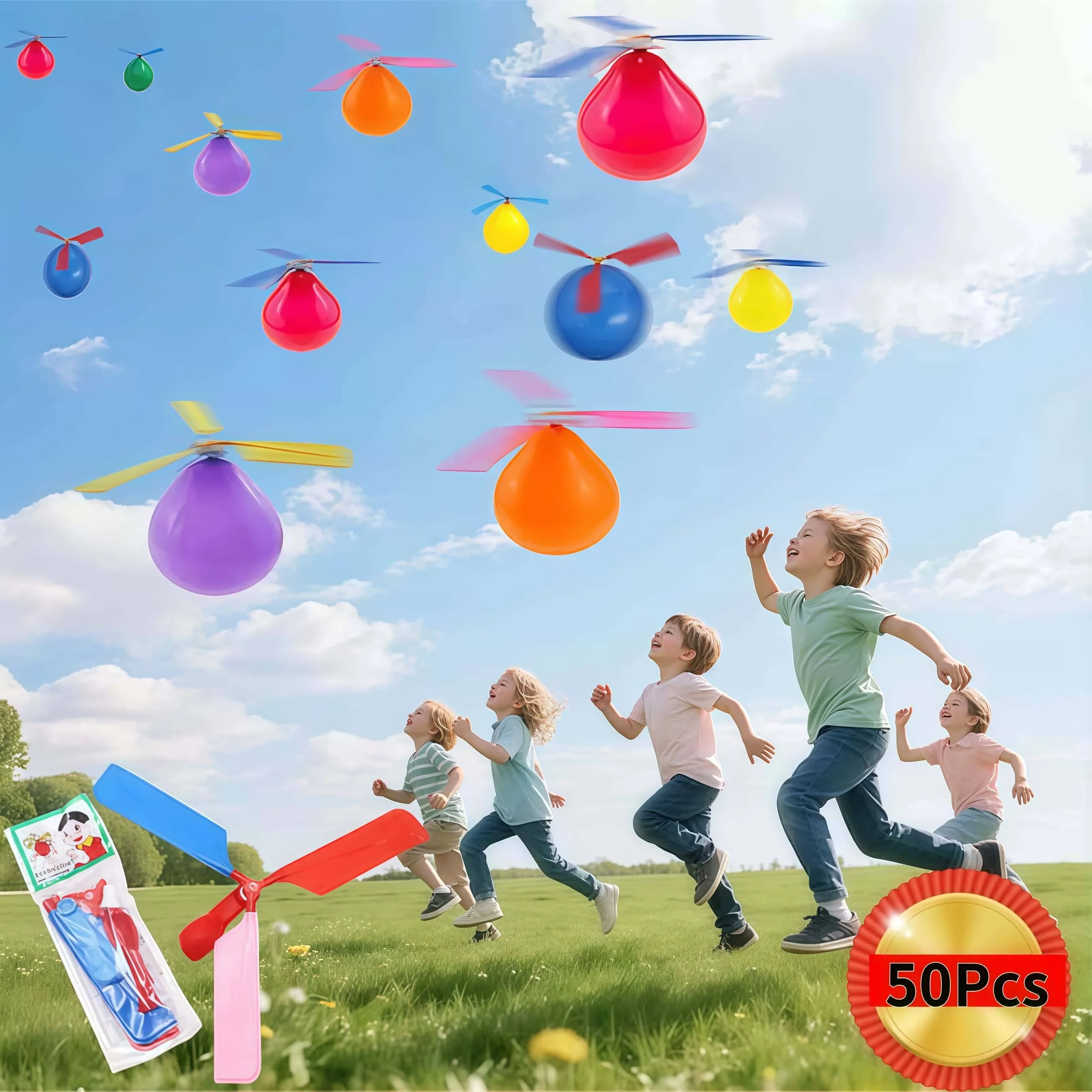 50/30/10/5/1 قطعة بالون هليكوبتر لعبة طائرة مع المروحة الاطفال في الهواء الطلق حفلة عيد ميلاد الأطفال هدية عيد المحمولة رحلة جوية