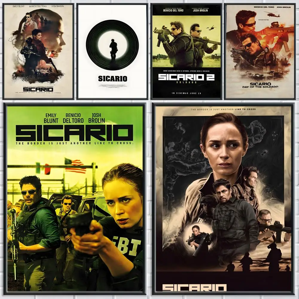 S-Sicario COOL Poster HD Versátil Arte de pared impermeable Decoración autoadhesiva para cualquier espacio Regalo ideal