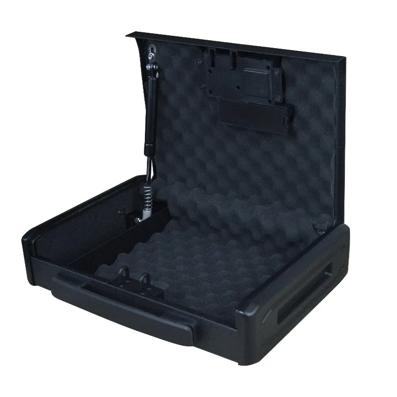 Portable Pistol Safe Box with Fingerprint Key for Car Home Jewelry Cash Biometric Security