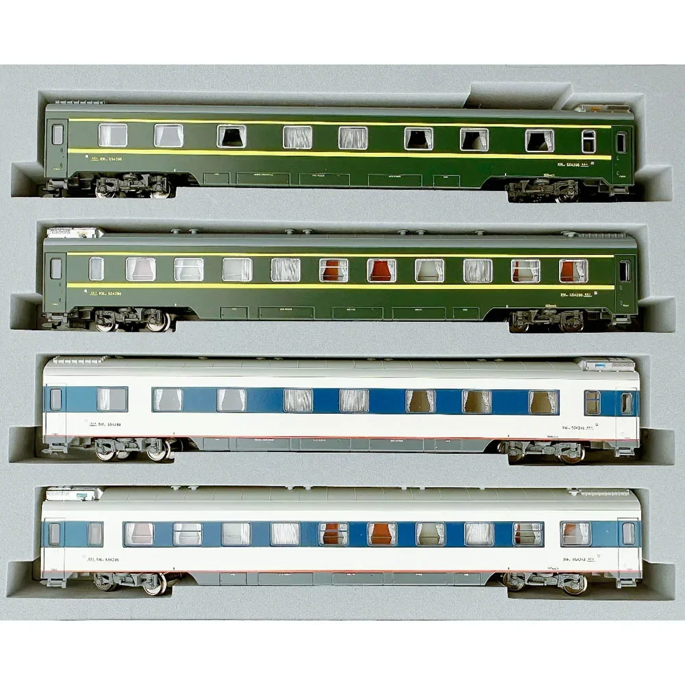 Juego de modelos de tren a escala N, 10-004C, 10-087A/B, 25T, RW19T completo, entrenador de rodillo alto, juego de 7 Secciones, 1/160