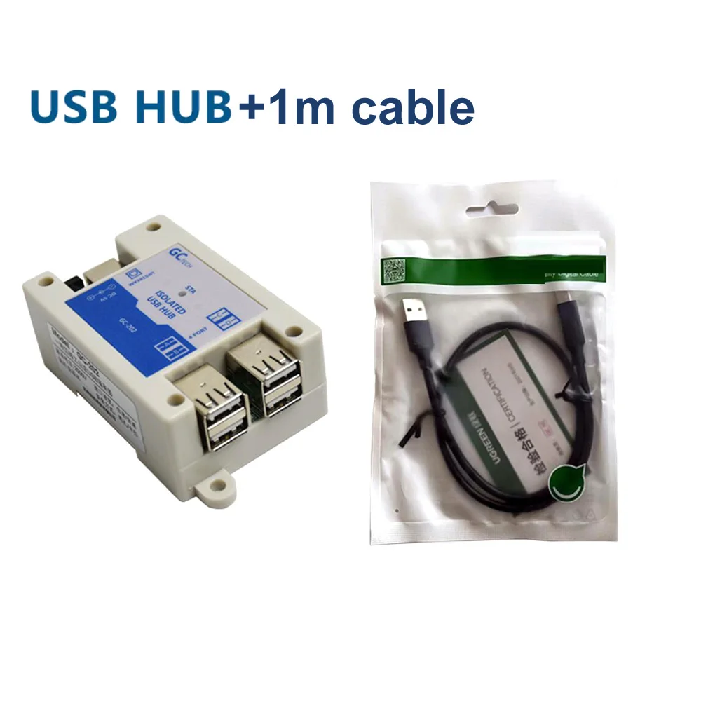 HUB d'isolation USB 4CH de qualité industrielle, technologie un à quatre avec coque, anti-interférence, antistatique