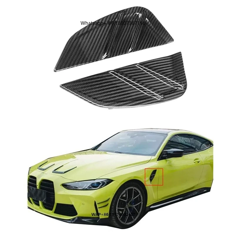 

Dry Carbon Fiber G80 M3 2021+ M Performance Side Fender Vent Cover Replacement forBMW G80 Fender Trims
