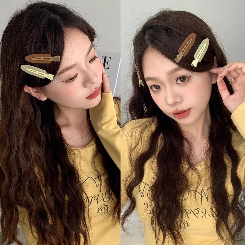 6.5cm Traceless Willow Leaf Hairpin Hair Clip Women Fashion Side Clips Bangs Clip Girls Korean Styling Tools Hair Accessories