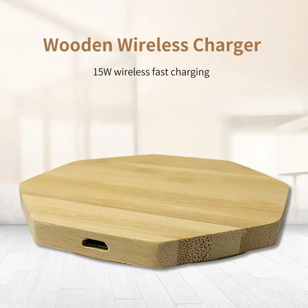 Stylish QI 5W 10W 15W Quick Charging Charger Eco-friendly Wireless USB Charger High Conversion Rate for Smartphone