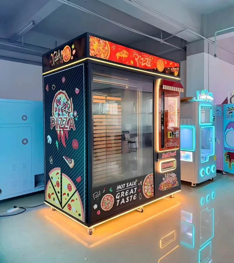 Dispensador de Comida para Pizza, Equipo de Servicio de Pizza Eficiente y Personalizado para Edificios de Oficinas, Campus, Tiendas y Estaciones