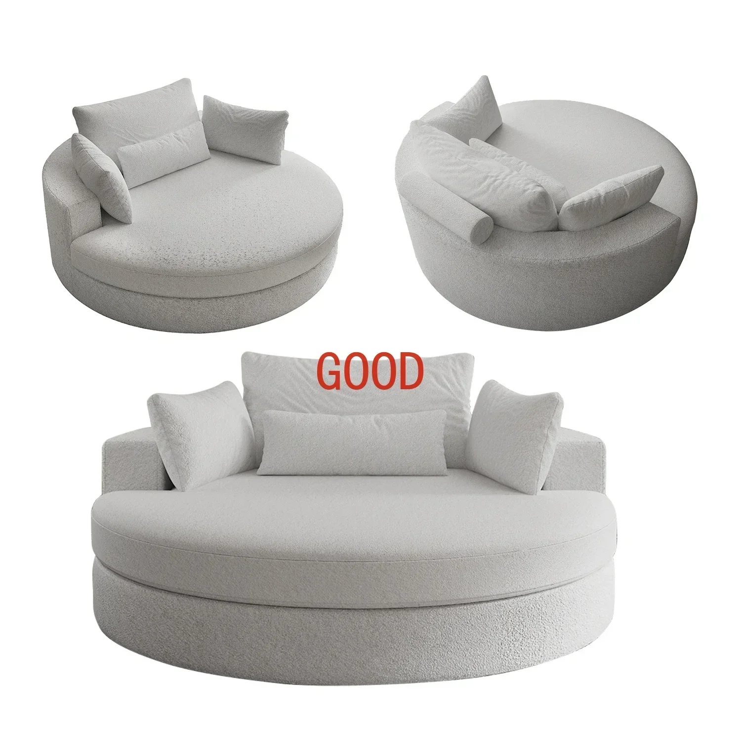 European Luxury Comfortable Compressed couch living room sofas and Deer Velvet or Customized High-Density couch for bedroom