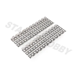 2pcs metallo Anti Slide Plate Snow Sand Ladder decorazione per 1/10 RC Crawler Axial SCX10 TRX4 Tamiya CC01 D90 D110 TF2