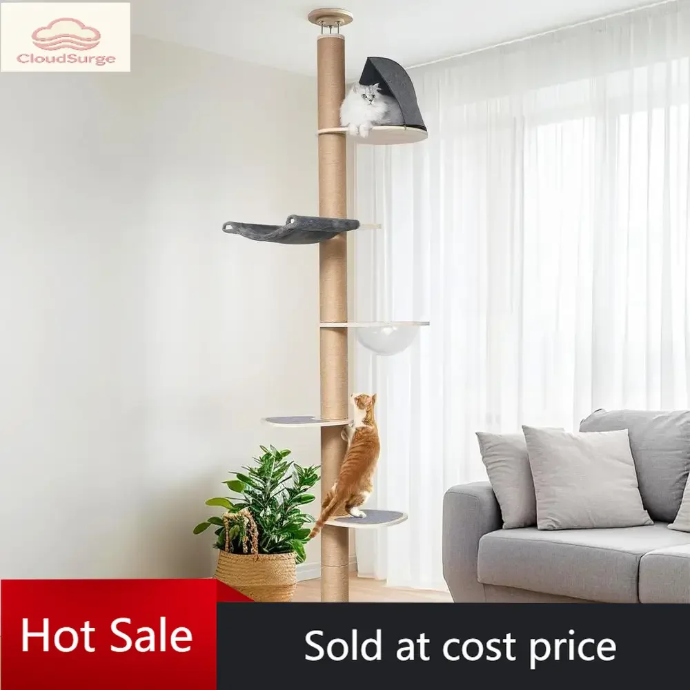 Activity limited-time pricePromotionPromotion6-Level Adjustable Cat Climbing Tower with Scratching Posts, Activity Center, and H