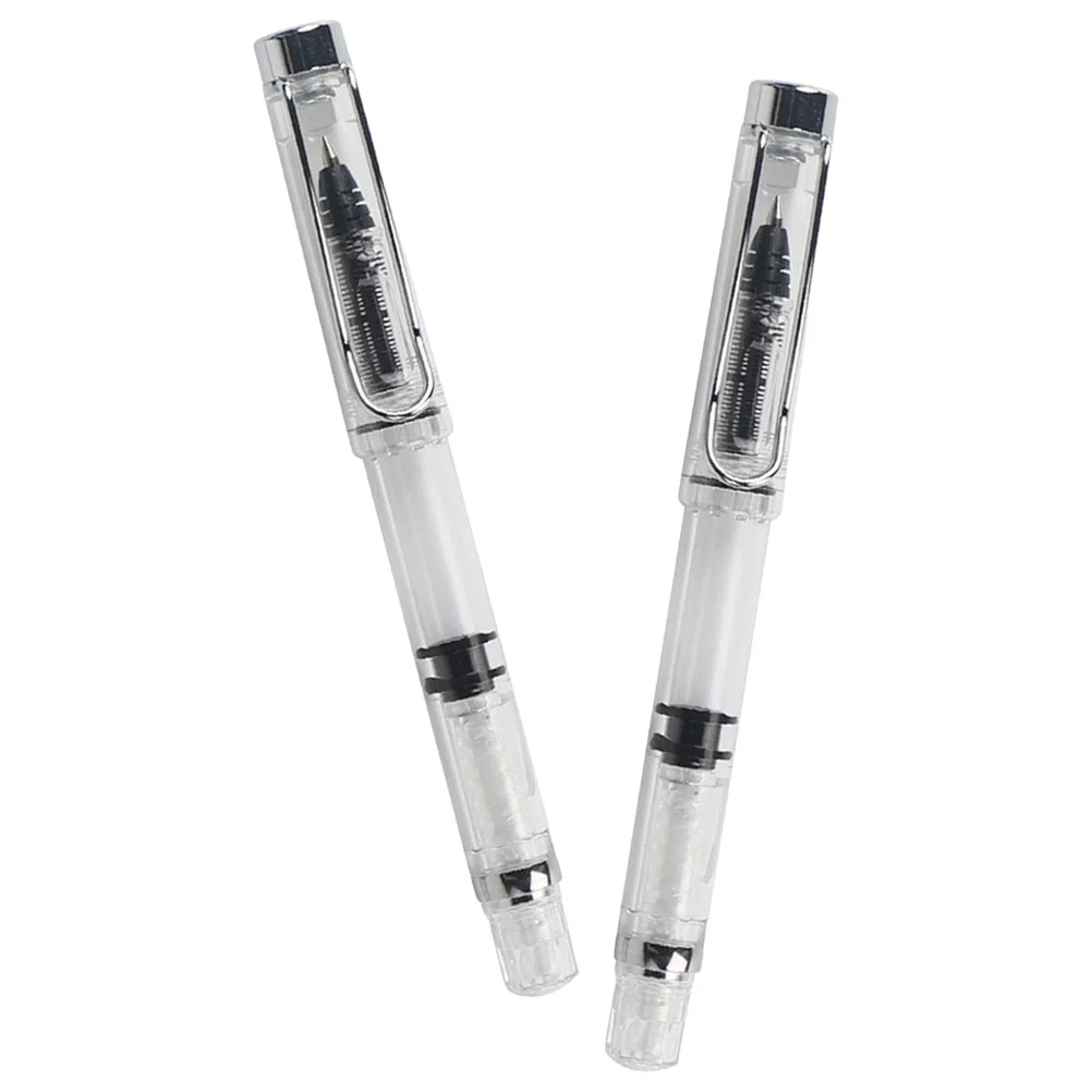 

Piston Filling Gel Pen Writing Travel Ink for Calligraphy Pens Transparent Office Storage Pallets