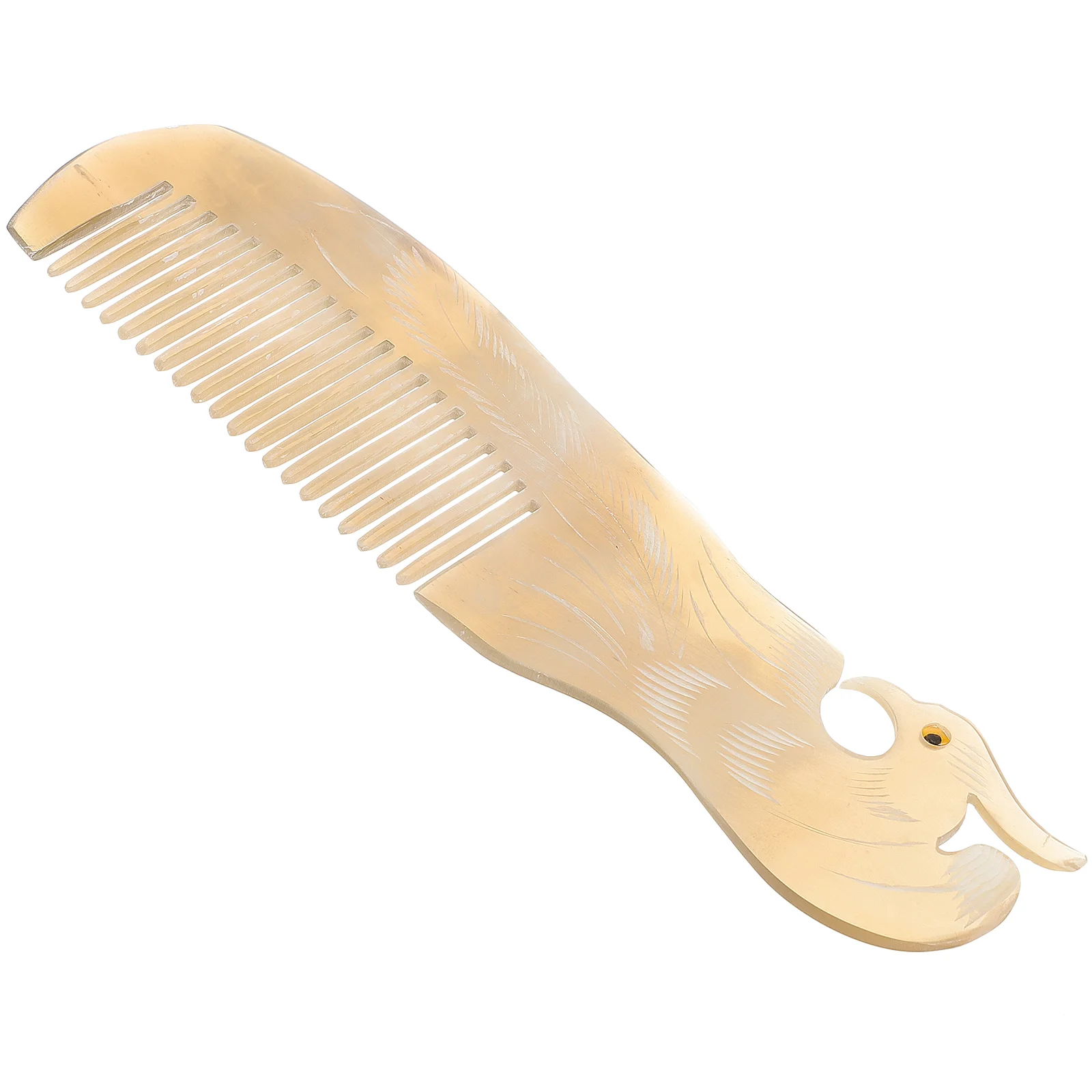 Combs for Men Multi-purpose Double Sided Engraving Anti-static Ox Horn Women Massage Natural Handmade Scraping Man Women's