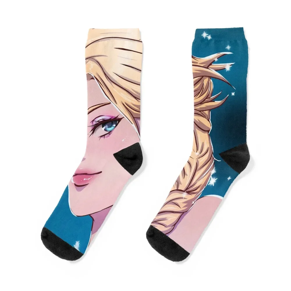 

Elsa Socks Running sheer japanese fashion Heating sock Socks Women Men's Soccer cotton Crossfit Male Socks Women's