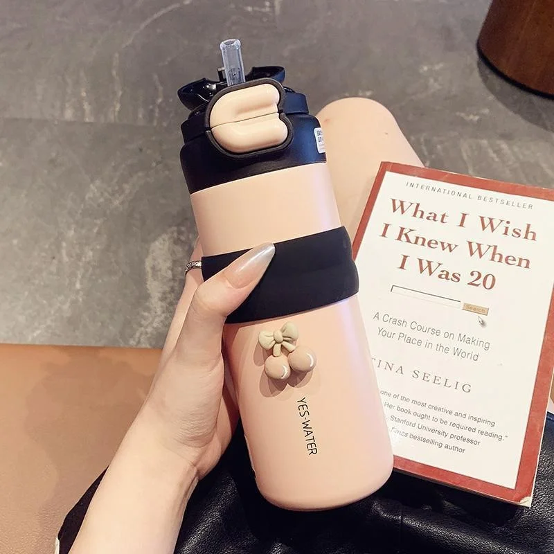 

Large Capaci Sport Insulated Stainl Steel St Water Bottle Women's 2025 New Sle Double Drink Cup Portable Coffee Cup