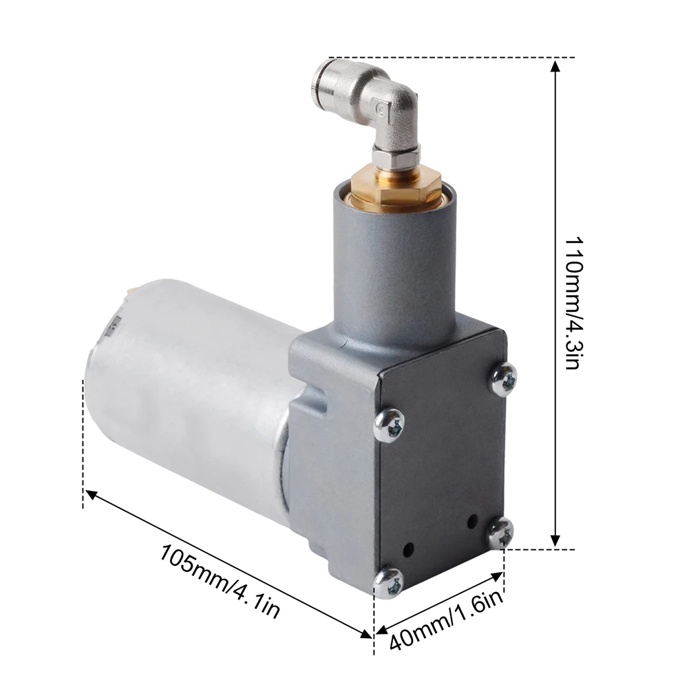24V Air Compressor Compatible with Seat Suspension Units 2-Wire Setup and 4mm Quick Disconnect Air Hose for KAB ISRIi