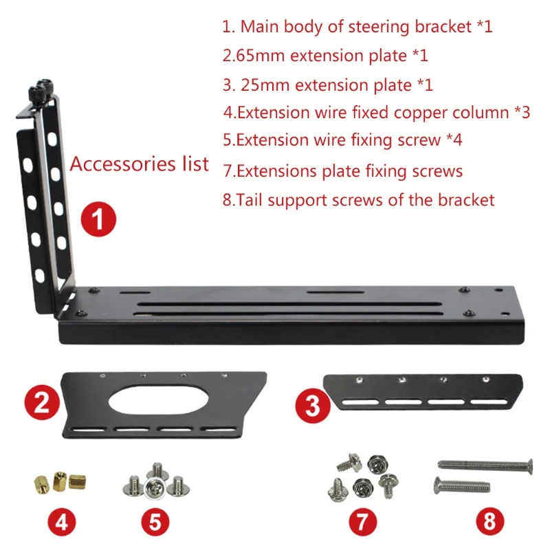 PCI-E Riser PC Graphics Cards Vertically kickstand base Vertical GPU Bracket Holder with RTX3060 3070 3090