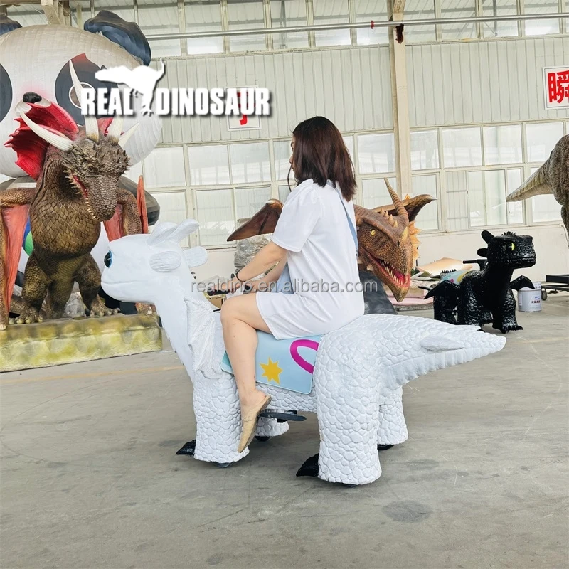 ملعب تسلية عملية العملات المعدنية للأطفال لعبة سباق الكرتون ديناصور بطارية ركوب السيارة