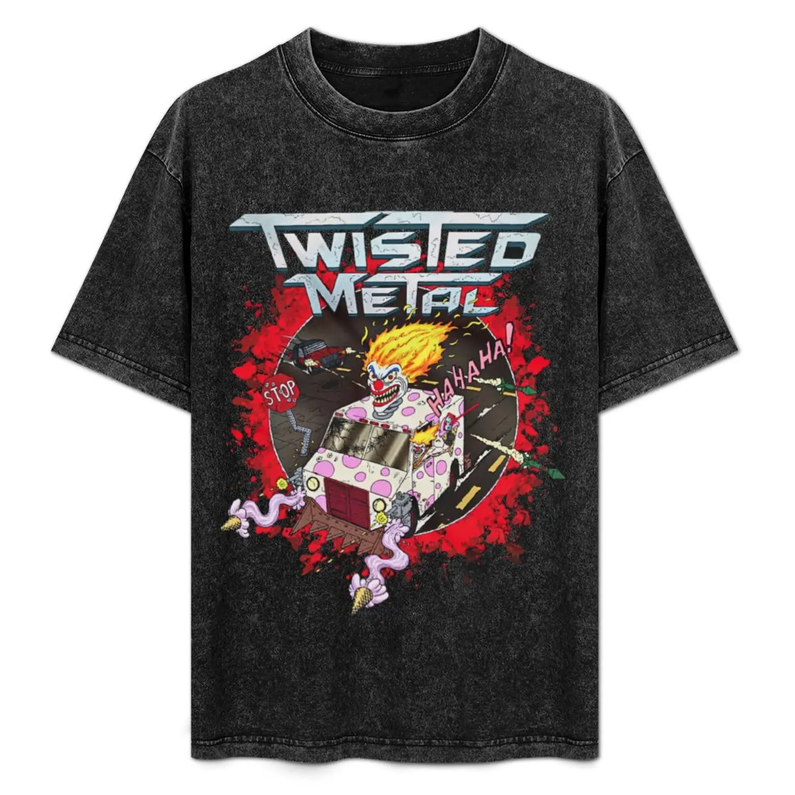 

Twisted Metal Sweet Tooth Ice Cream T-Shirt gifts for boyfriend anime t shirts Blouse mens tall t shirts