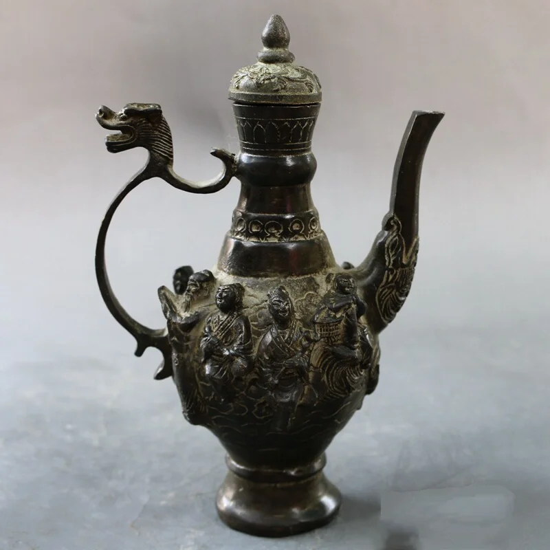 Vintage Chinese Bronze Teapot - đánh giá và giá Collectible Vintage Wine