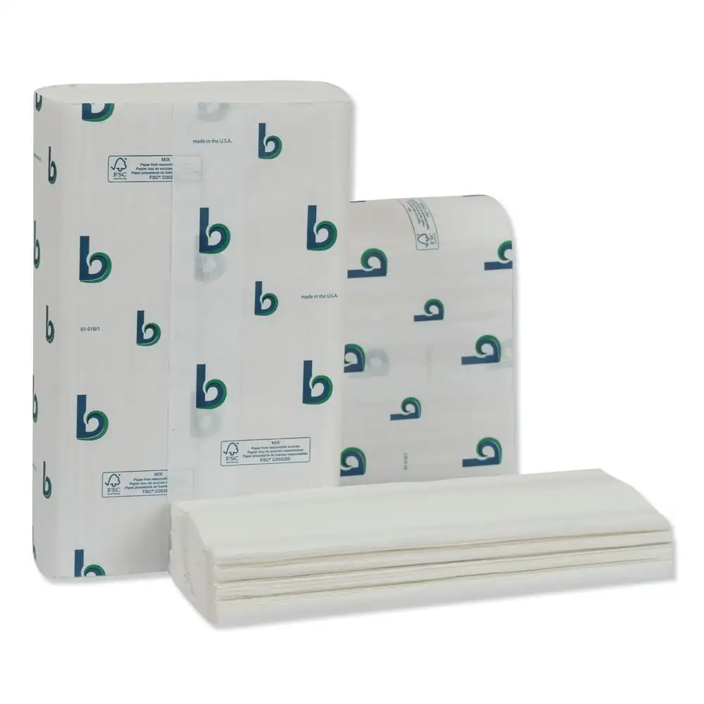 

Bwk6204 1-Ply 9 in X 9.5 In. Structured Multifold Towels - White (16/Carton)