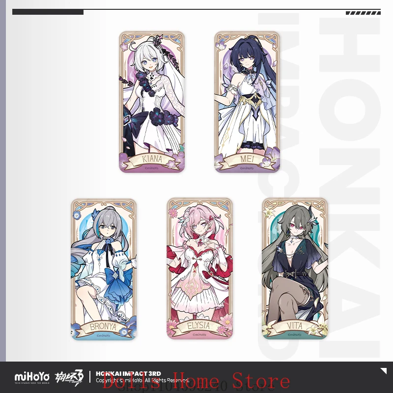 

MiHoYo Honkai Impact 3rd Kiana Kaslana Raiden Mei Bronya Zaychik Elysia Vita аниме косплей серии жестяной значок брошь