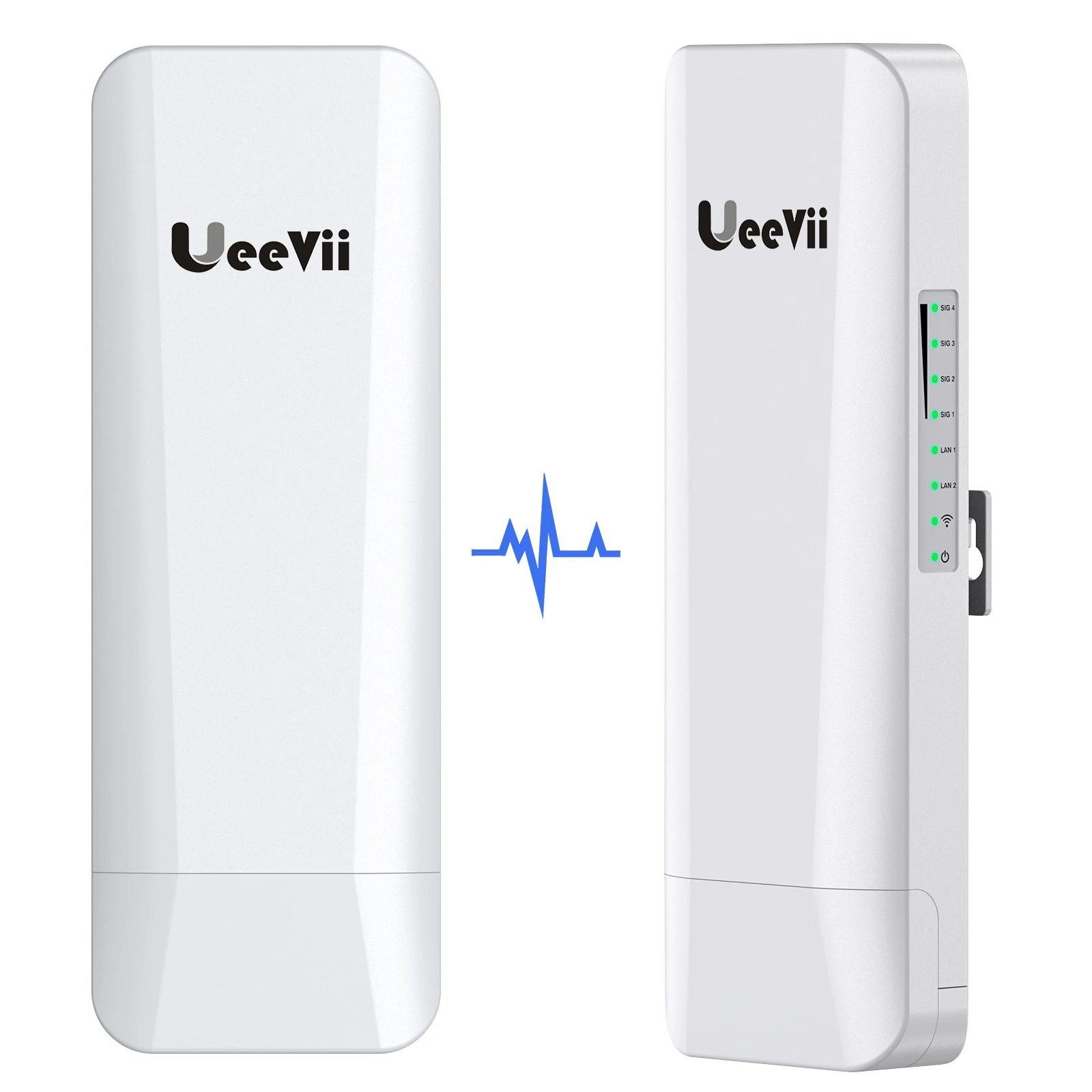 UeeVii-Extensor repetidor WiFi, roteador de acesso AP, ponte sem fio CPE ao ar livre, ponto a ponto com PoE, 5.8G, 100Mbps, 2pcs, 3km