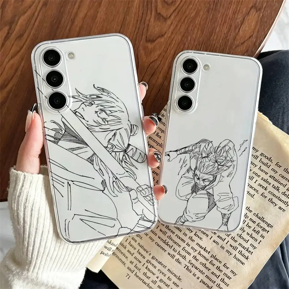 

Hajime Kashimo Jujutsu Kaisen Manga Phone Case For SamsungA10,12,20,21S,30,31,40,50,51,52,70,71 Transparent Cover