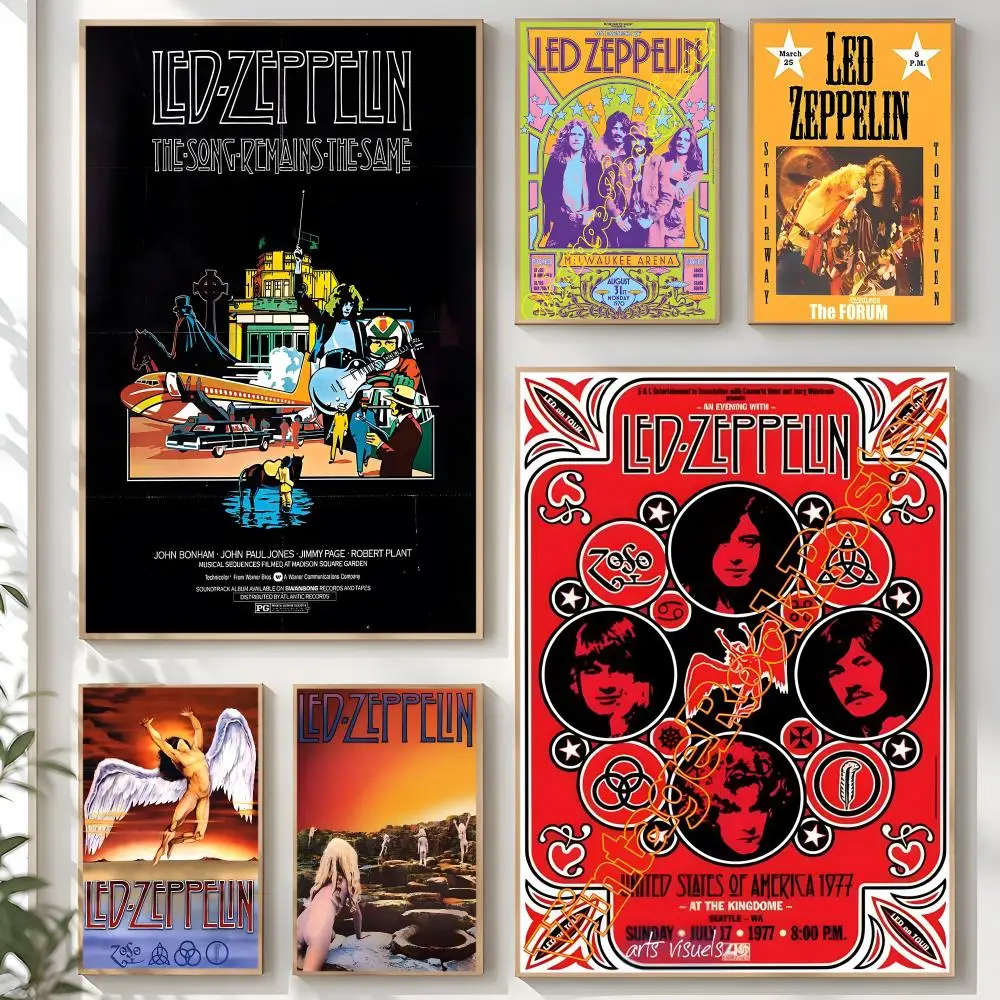 Band L-Led Z-Zeppelin Poster Creative Room Art For Dorm Bedroom Study Apartment Home Gift