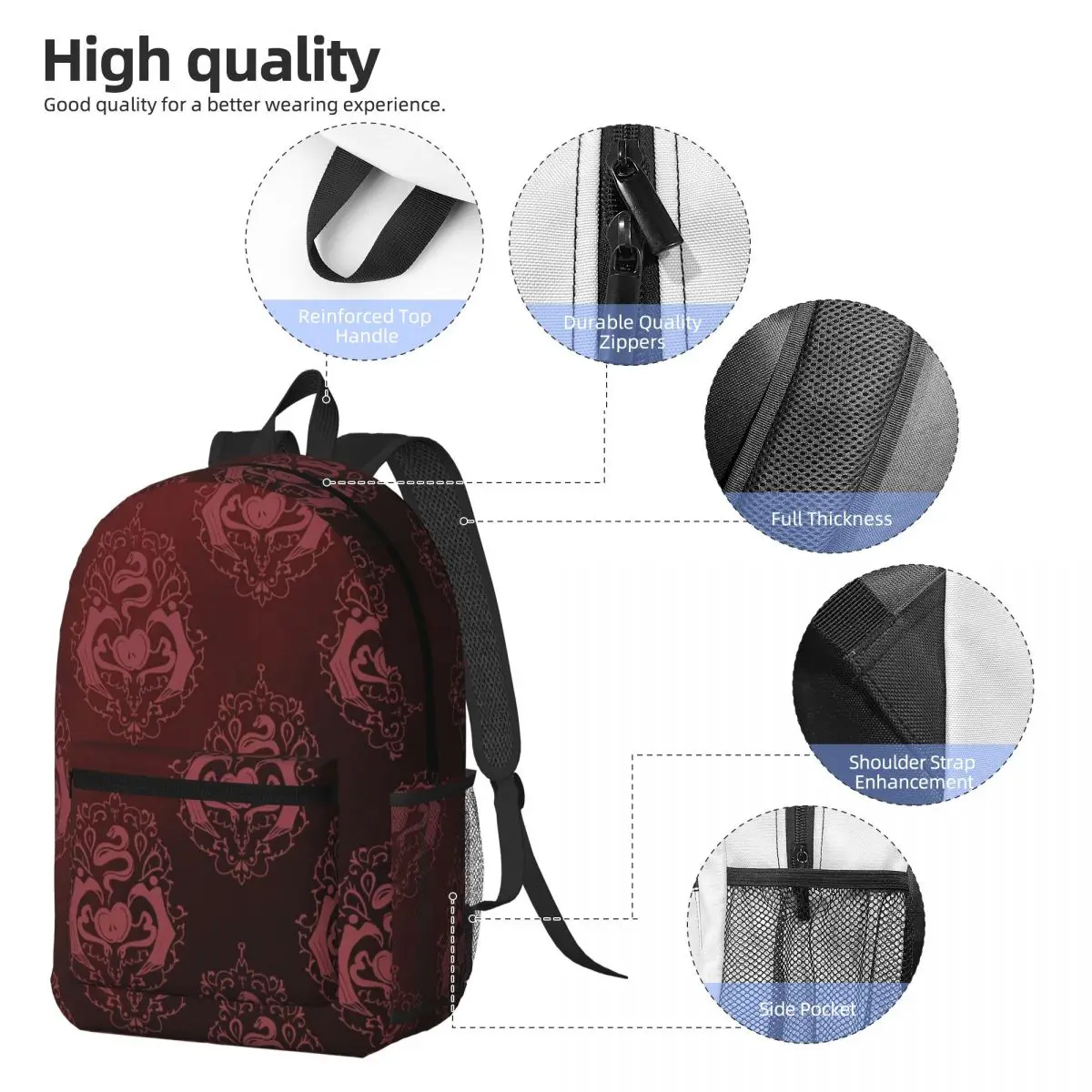 Hazbin Hotels Comedy Anime America Song And Dance Backpack Boys Girls BookBag Kids School Bag Laptop Shoulder Bags for Men Women