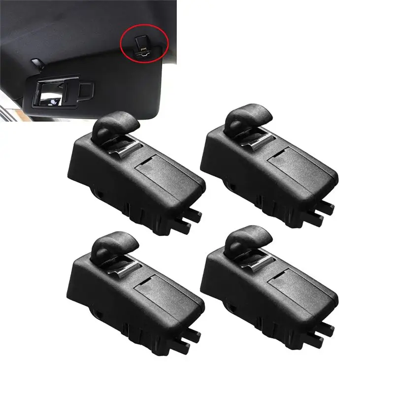 M49K-4PCS Car Interior Sun Visor Clip Hook Bracket 95B857561 For Macan 95B S GTS Turbo 2014-2022 Sunvisor Retainer