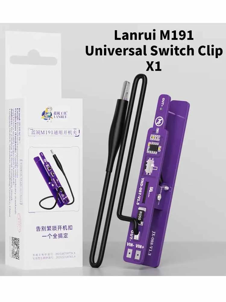 Lanrui M191 Universal-Schalterclip-Einschaltwerkzeug, Dual-Modus-Stromprüfer für iPhone, Android, Tablet, iPad Reparaturwerkzeug – Detail 5