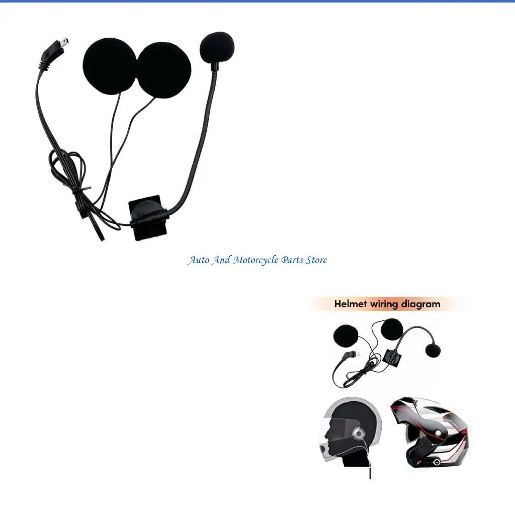 

P9FD Half-Face Helmets Earphones Speaker Windproof Noise-Canceling Mouthpiece Mic