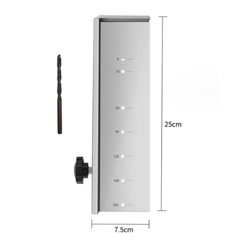 Herramienta de plantilla de Hardware de gabinete ajustable, guía de perforación de aleación de aluminio, manijas de perillas delanteras de cajón