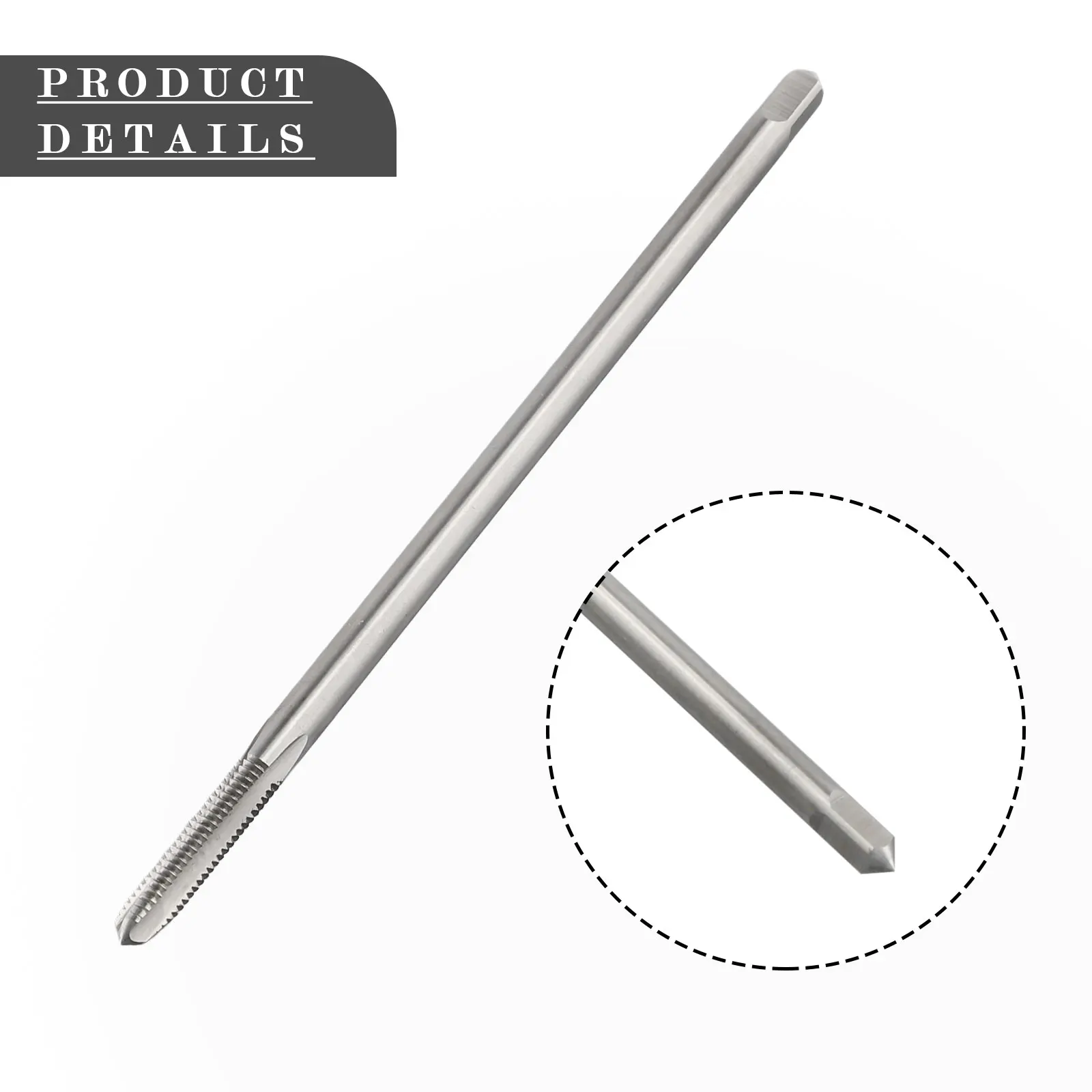 High Speed Steel M6 x 1 0 x 150mm Extended Long Shank Thread Tap with Right Hand Orientation for Industrial Threading Use