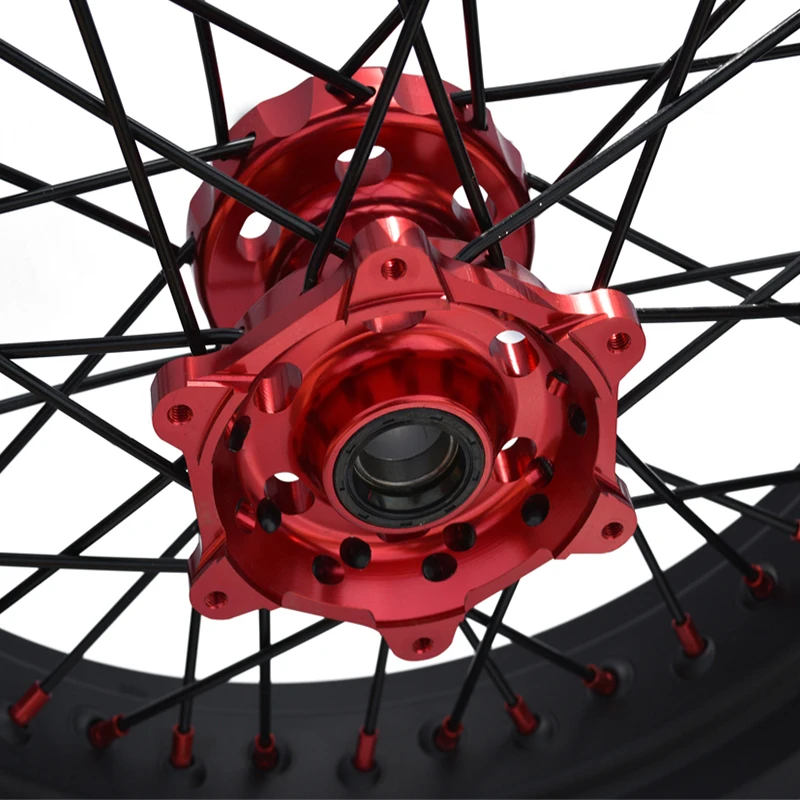 Customized Motorcycle Accessories Spoked Rim Motorcycle Wheel Sets Motorcycle Supermoto Wheels for HONDA CRF 250 450 2018