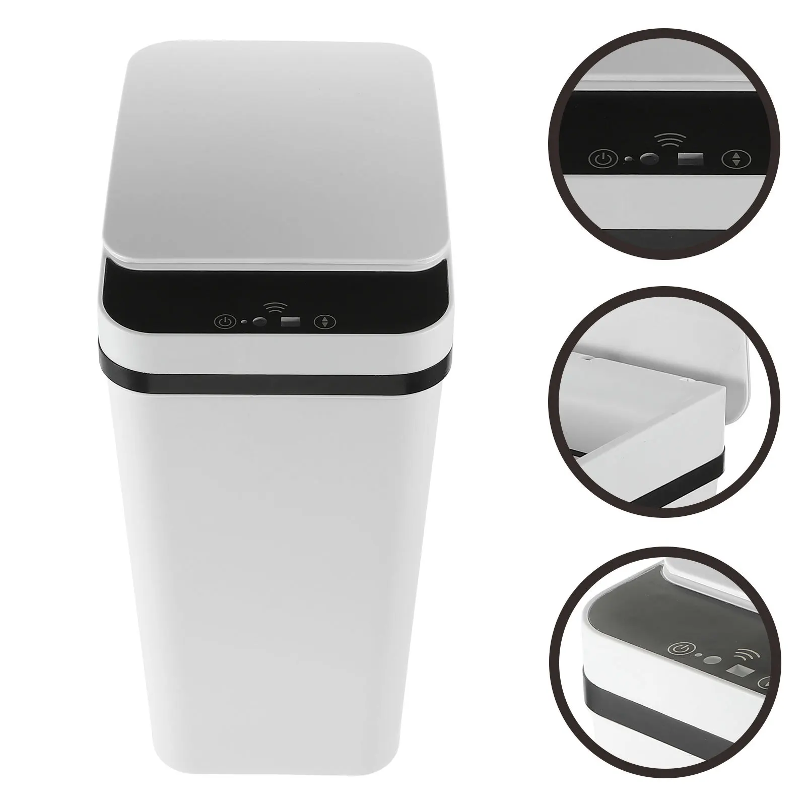 

Automatic Flip Trash Can Large Capacity Smart Induction Waste Bin for Kitchen Bathroom Bedroom Office Motion Sensor Garbage
